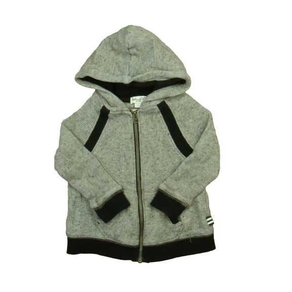 Pre-owned: Splendid Boys Gray | Black Hoodie size: 12-18 Months (Good)
