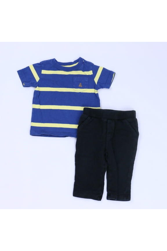 Pre-Owned Splendid | Gap Boys Blue | Black Apparel Sets size: 6-12 Months (Good)