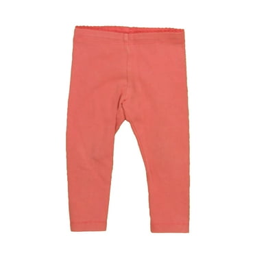 Pre-Owned Tea Girls Pink Leggings size: 9-12 Months (Good)