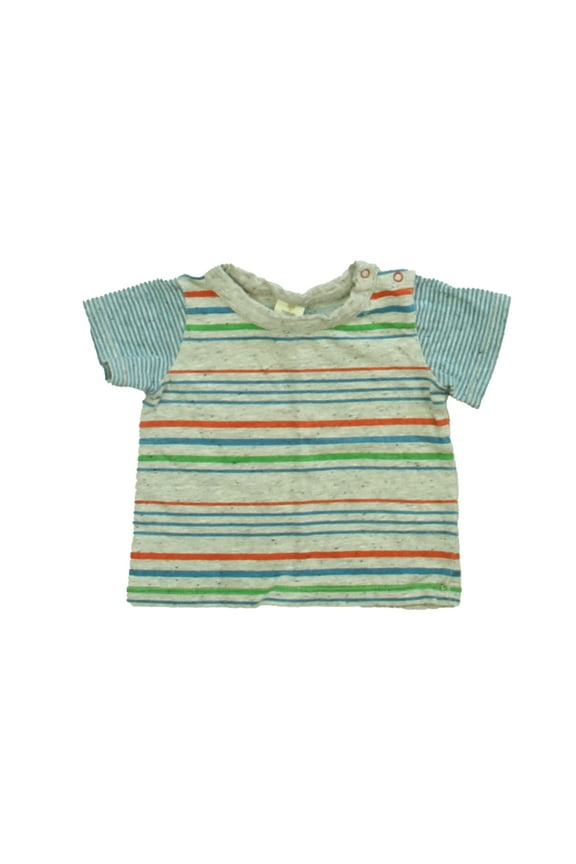 Pre-owned: Tucker + Tate Boys Gray | Blue | Red Stripe T-Shirt size: 3 Months (Good)