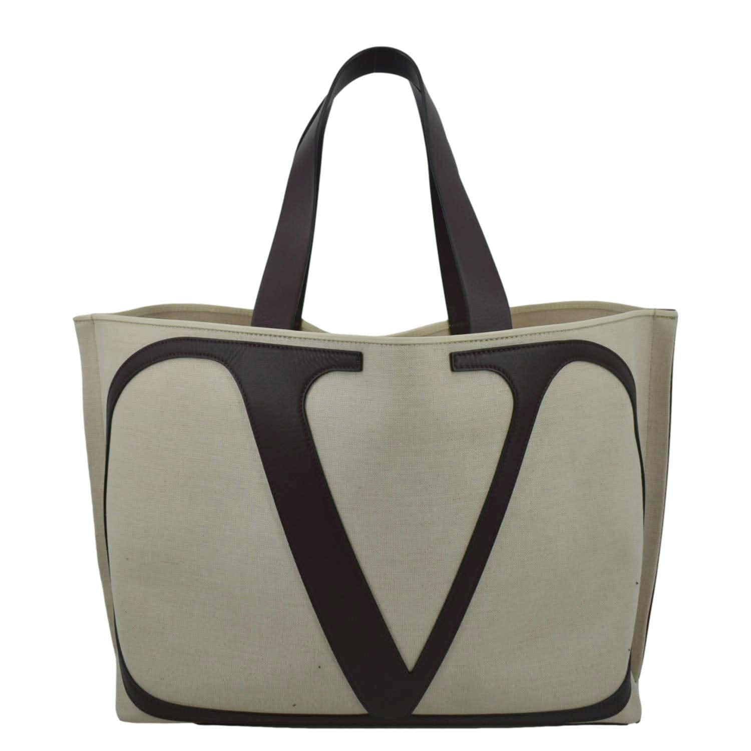 Pre-Owned VALENTINO Garavani Strandtasche Mit Vlogo In Canvas