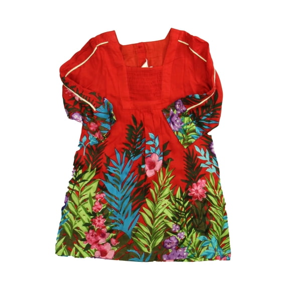Pre-owned: Yo Baby Girls Red | Floral Dress size: 2T (New with Tags)