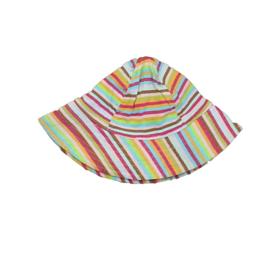 Pre-Owned Zutano Girls Pink Stripe Hat size: 18 Months (Good)