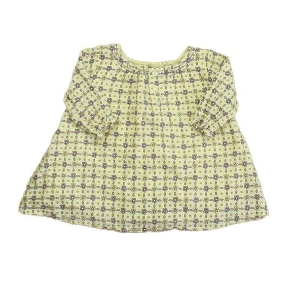 Pre-Owned everbloom Girls Ivory | Purple Floral Dress size: 3 Months (Good)