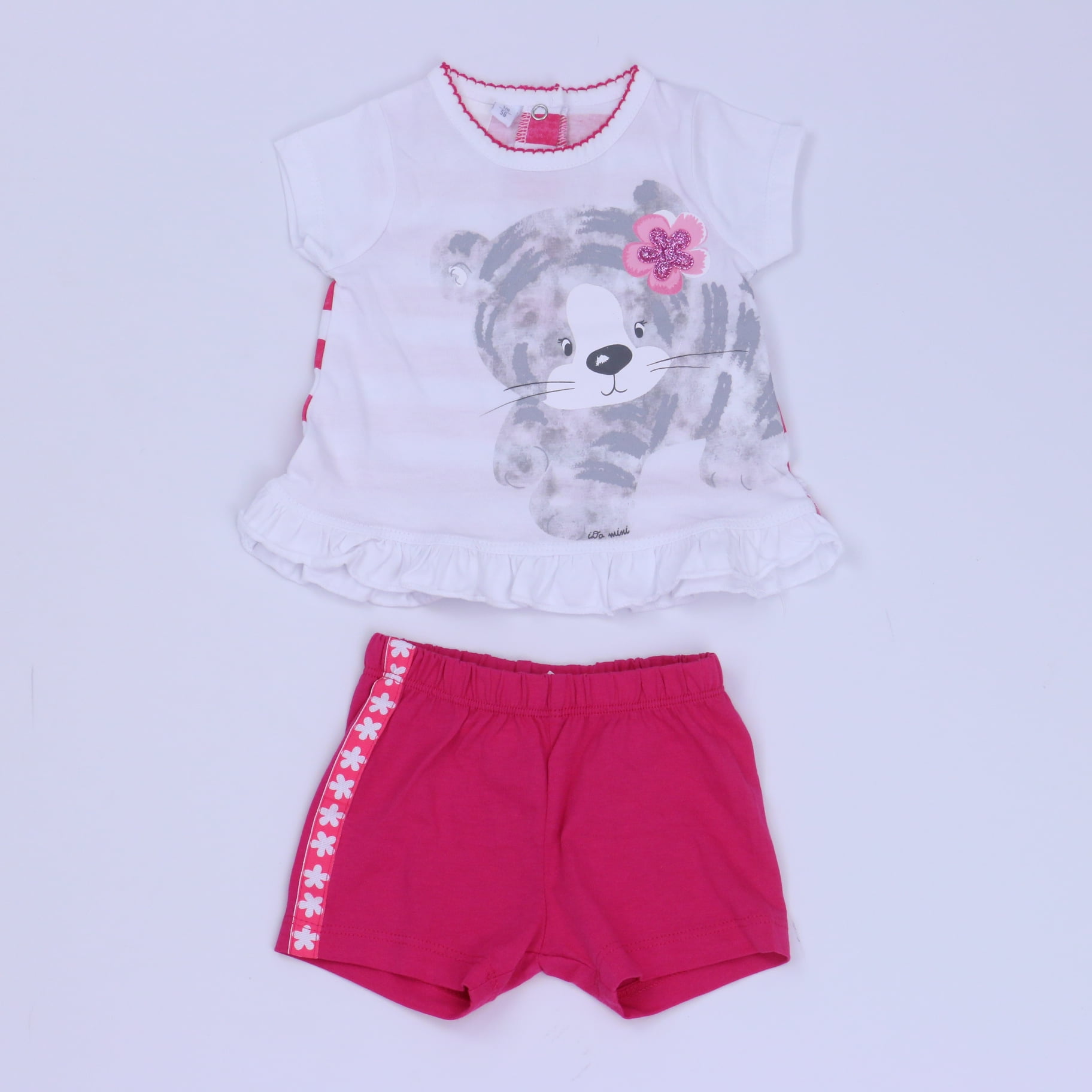 Pre owned iDo by Miniconf Girls White Pink Apparel Sets size 0