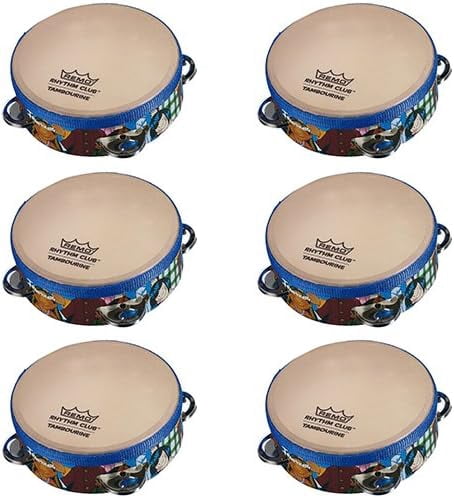 Pre-school & Day Care Supplies - Music Class Pack 6 Pack of Rhythm Club Children's Tambourines