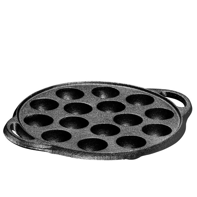 Preseasoned Cast Iron Cake Pan for Baking Biscuits Mini Cake Pan (15