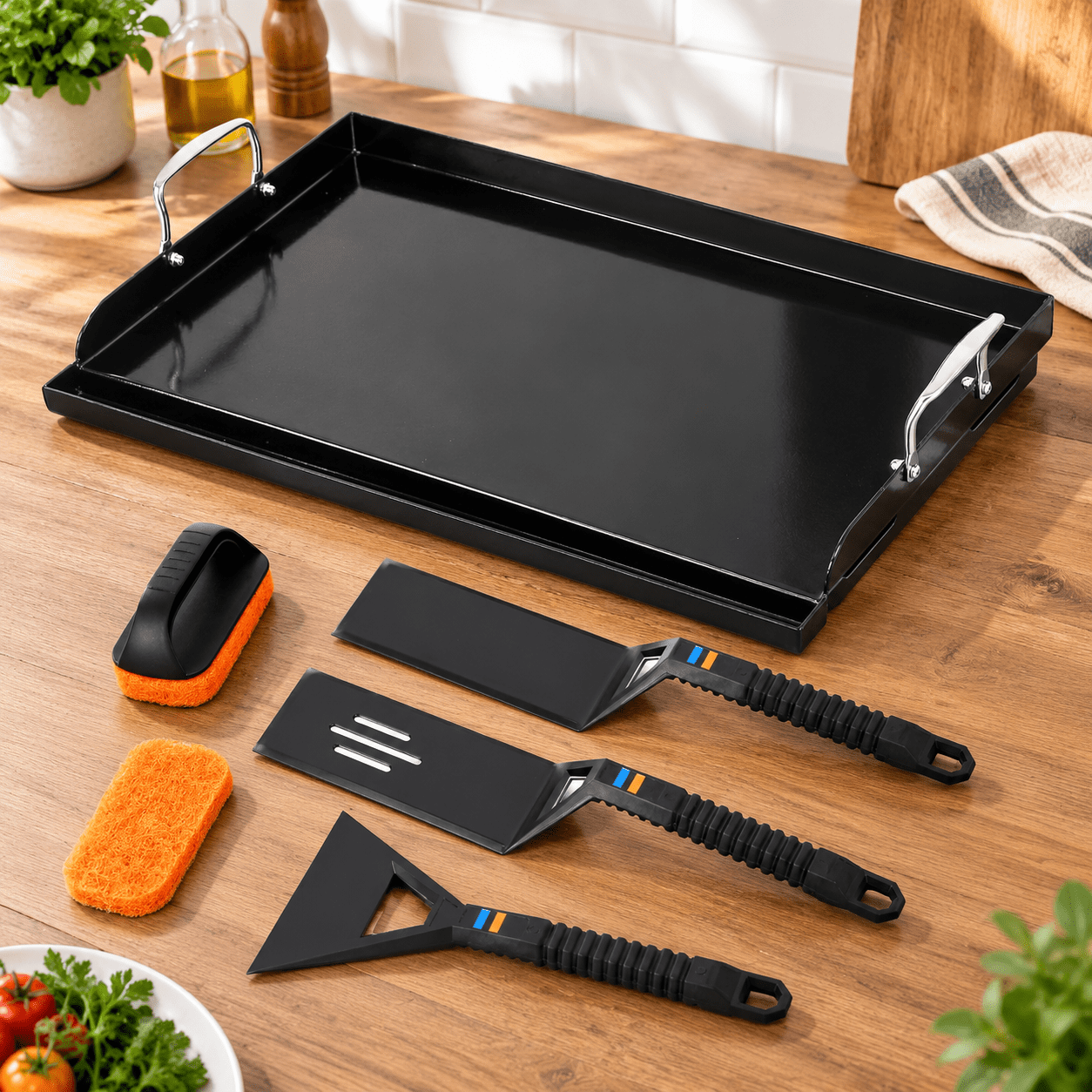 Pre-seasoned Cast Iron Griddle 25.2