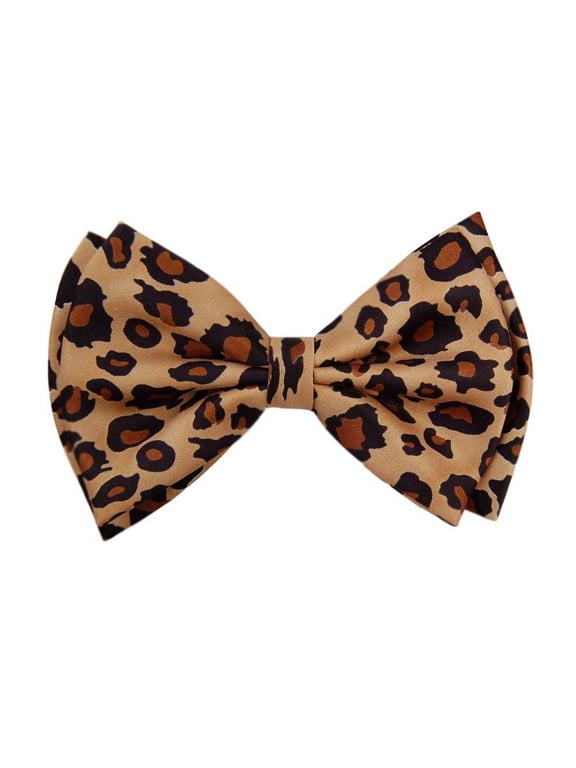 Pre-tied Bow Tie in Gift Box- Leopard Print