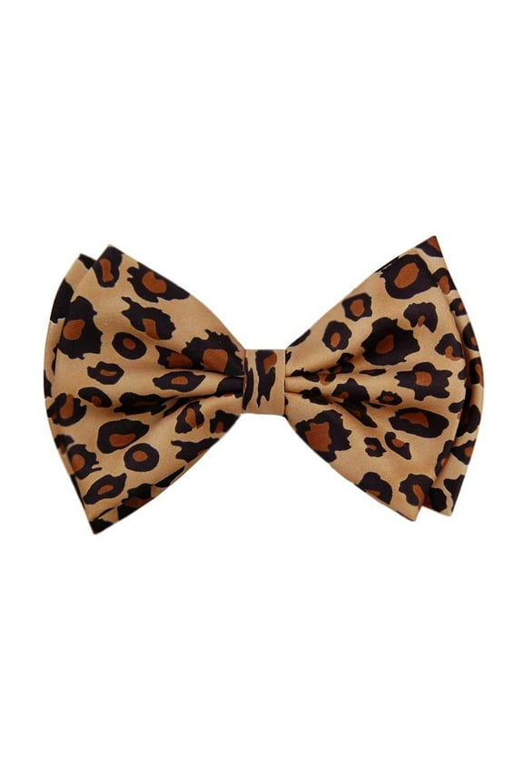 Pre-tied Bow Tie in Gift Box- Leopard Print