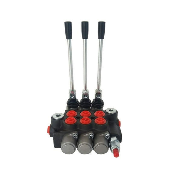PreAsion 1/2/3/4 Spool Hydraulic Control Valve 13 GPM Adjustable Tractors loaders (3 Spool) Multi-way Valve Reversing Valve Hydraulic Manual Reversing Valve