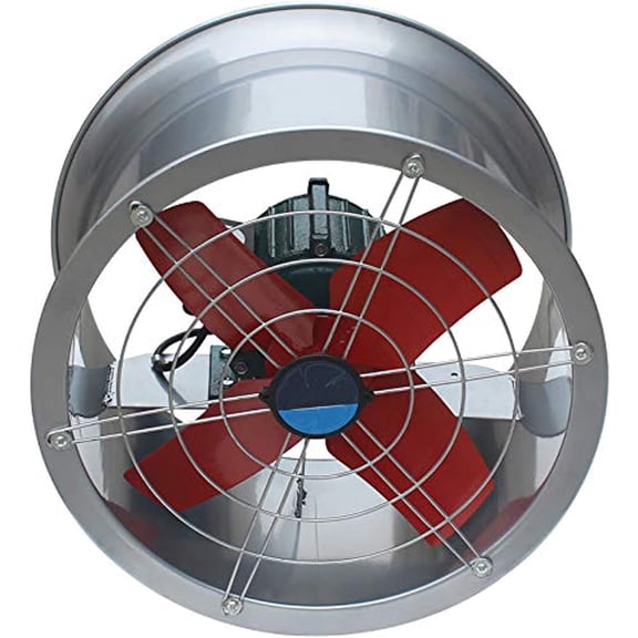 PreAsion 20'' Cylinder Pipe Fan Explosion Proof Fan Wall Mounted Ventilator for Factory Kitchen Dedusting and Ventilating 220V 370W 6000m/H