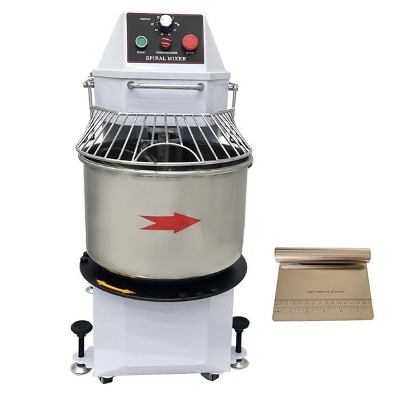PreAsion 20L Commercial Food Mixer Machine Spiral Dough Mixer Stainless Steel Detachable Bucket 110V