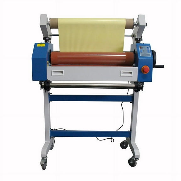 PreAsion 25In Semi Auto Cold Laminator Automatic/Manual Laminator Machine 110V