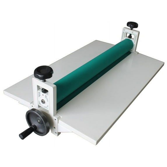 PreAsion 29.5In Manual Cold Roll Laminator Vinyl Photo Film Laminating Machine All Metal Frame Office