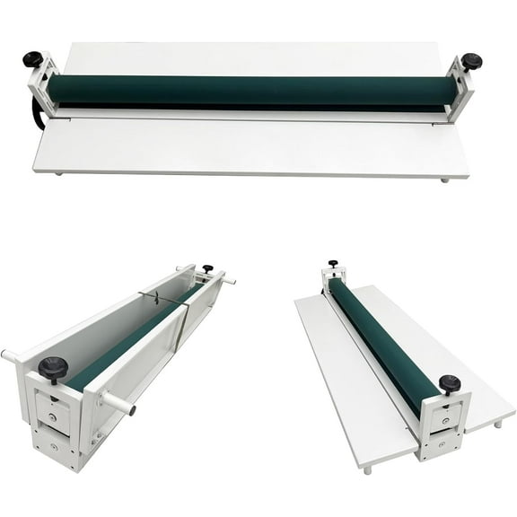 PreAsion 51in Cold Mounting Machine for Photo Vinyl Film Laminating White Cold Mounting Machine with Foldable Working Table
