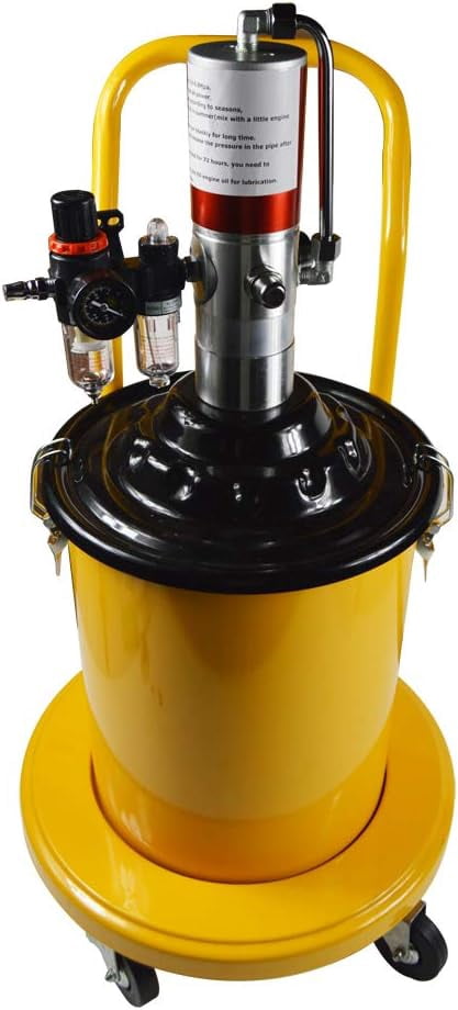 PreAsion 5gal Pneumatic Grease Injector Compressed Pump High Pressure Delivery Fill