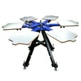 thumbnail image 1 of PreAsion 6 Station 1 Color Single Rotating Screen Printing Press Adjustable Height Silk Printer, 1 of 9