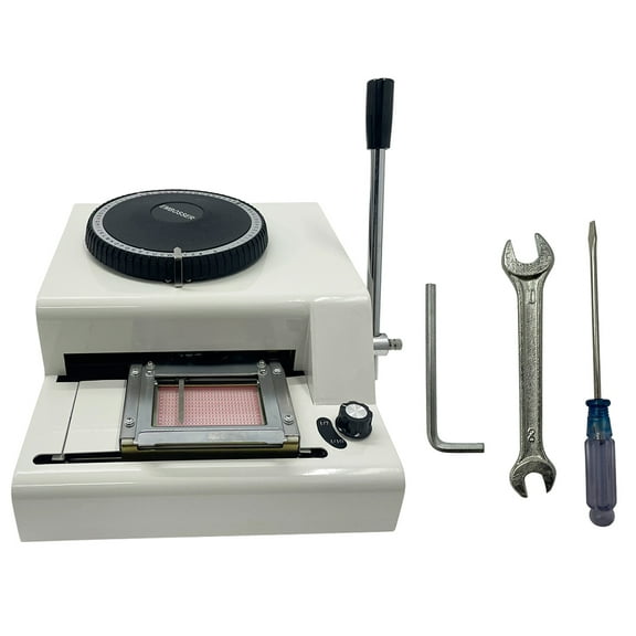 PreAsion 71 Characters Convex Embosser Manual PVC ID Embossing Machine PVC Card Embossing Machine Membership Card Coding Machine