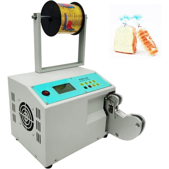 PreAsion Automatic Twist Tie Machine Wire Tie Machine Bag Sealer Candy Bread Packaging Equipment 110V