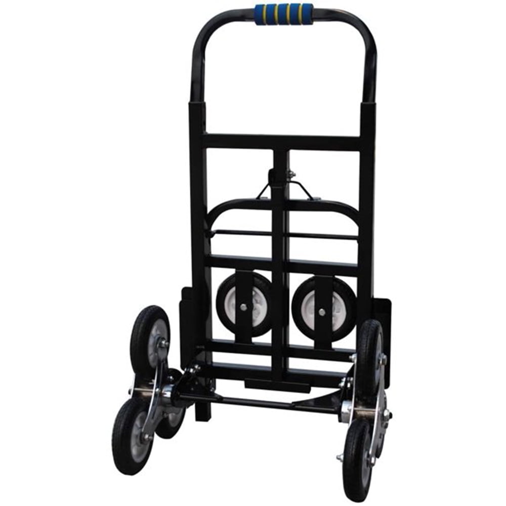 PreAsion Carbon Steel Climbing Stairs Folding Hand Truck Luggage Cart Heavy Duty Transport
