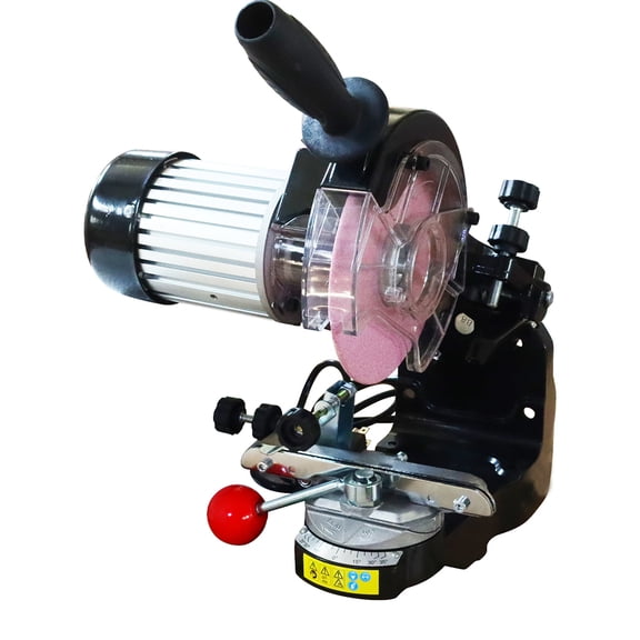 PreAsion Chainsaw Saw Chain Bench Grinder Sharpener Bench Sharpener with Grinding Discs 110V