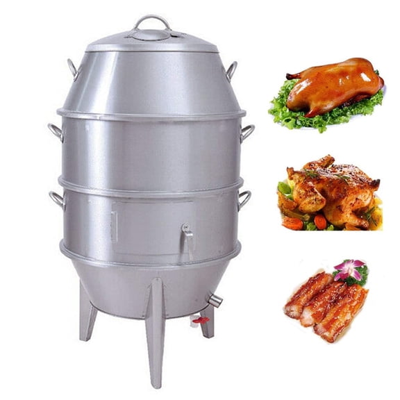 PreAsion Charcoal Chicken Duck Roaster Grill Oven Cooker with Detachable Shelf and Hooks for BBQ Roast Turkey Kitchen Beijing Roast Duck 23.6IN Dia.