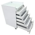 thumbnail image 1 of PreAsion Dental Cabinet Mobile Cart Stainless Steel Moving Side Cabinet 5 Drawers Office File Cabinet, 1 of 10