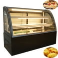 thumbnail image 1 of PreAsion Cake Glass Showcase Dessert Pie Bread Refrigerated Display 48" 220V, 1 of 7