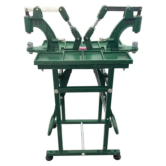 PreAsion Double Pedal Riveting Machine Grommet Snap Press Machine Iron Manual Rivet Machine