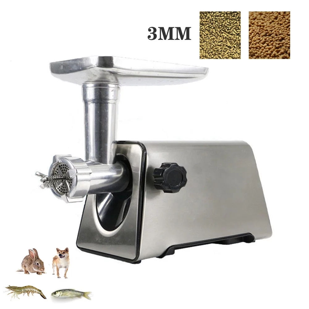 PreAsion Electric Animal Feed Food Pellet Machine 3mm Household Small Granulator for Fish Bait Chicken Cat Dog Food 220V