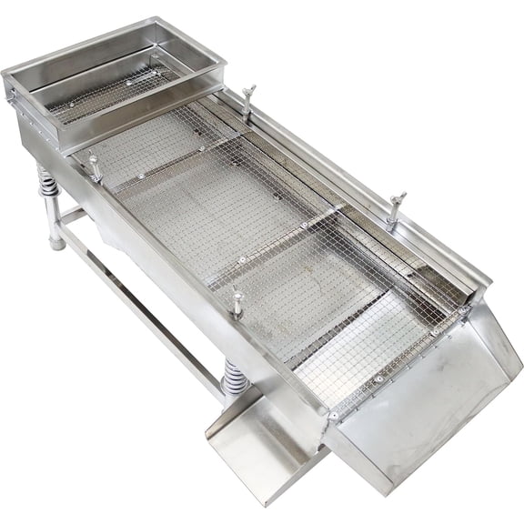 PreAsion Full Stainless Steel Linear Vibrating Screen 11.829.5inch Stainless Steel Vibrating Screen 9mm Single Layer 110V