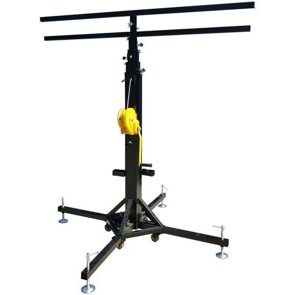 PreAsion Heavy Duty Bracket with 16 Light Positions LED Light Stand Lighting Truss Music Equipment Mount Gear Holder Moving Wheel Bearing Capacity 550LB