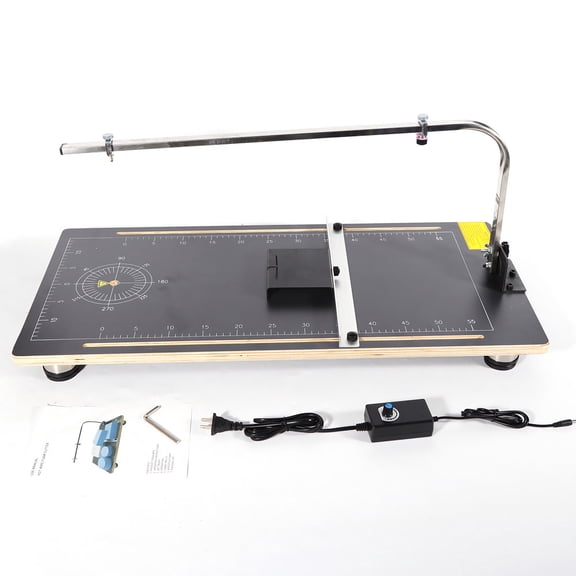 PreAsion Hot Wire Form Cutter Vertical Thermocut Foam Cutting Machine for Foam/Sponge/EPE/Ribbon/KT Board 15x30.7inch