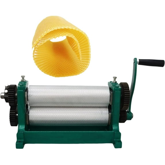 PreAsion Manual Bee Wax Foundation Sheet Mills Machine Iron Manual Nesting Machine Computer Engraving 3.4*12.2"