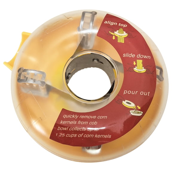 PreAsion Manual Corn Peeler One-Step Kerneler Cutter with Stainless Steel Blade