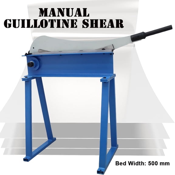 PreAsion Manual Guillotine Shear Gauge Sheet Metal Plate Cutter Cutter Guillotine Metal Shear Plastic Plate Cutting Machine 19.6inch with Stand