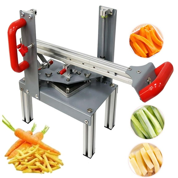 PreAsion Manual Vegetable Fruit Cutter Machine Vertical Potato Onion Chips Strip Cutter