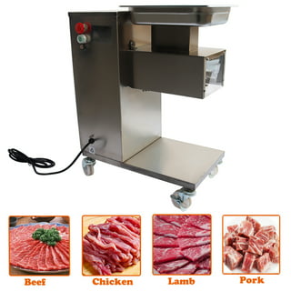 Minneer Meat Cutter Machine 10MM Balde Commercial Electric Meat CE Approved  for Kitchen Supermarket Lamb Beef Chicken 