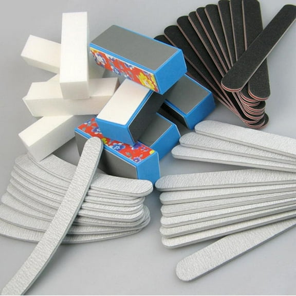 PreAsion Nail Art Standing Files Manicure Buffer Block Emery Boards Nail Art Tools Kit 40PCS