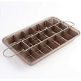 thumbnail image 1 of PreAsion Non Stick Brownie Pans with Dividers Baking Pan 18 Holes Carbon Steel, 1 of 4