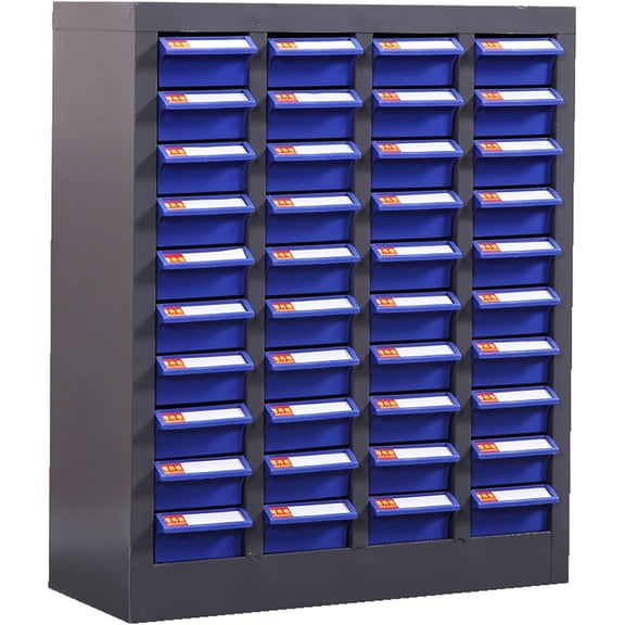 PreAsion Part Cabinet with 40 Drawer Small Parts Storage Cabinet Steel Case Locker Without Door