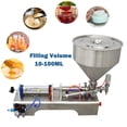 thumbnail image 1 of PreAsion Paste Liquid Filling Machine 10-100ml Pneumatic Stainless Steel Piston Filler machine for Cosmetic Oil Honey Cream Shampoo Filling Single Nozzle, 1 of 13