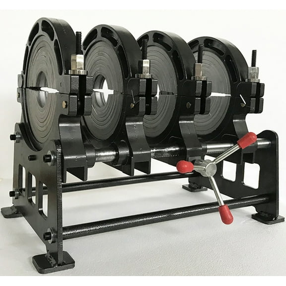 PreAsion Pipe Fusion Welder HDPE Welding Machine 4 Clamps Hand-push 3.54"-9.84"