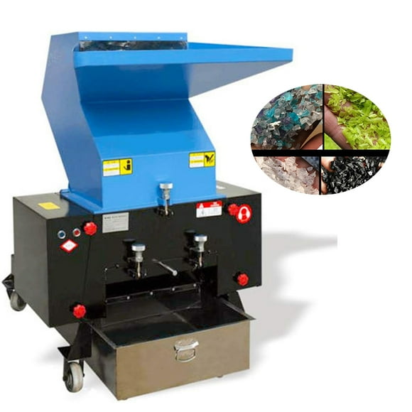 PreAsion Plastic Shredder Rubber Chipper Food Shredder Wood Grain Herbs 208V/240V 180 Type 220v 2.2kw Blue