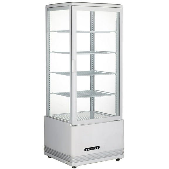 PreAsion Refrigerated Cake Showcase Bread Dessert Pie Glass Display Cabinet Automatic Defrost