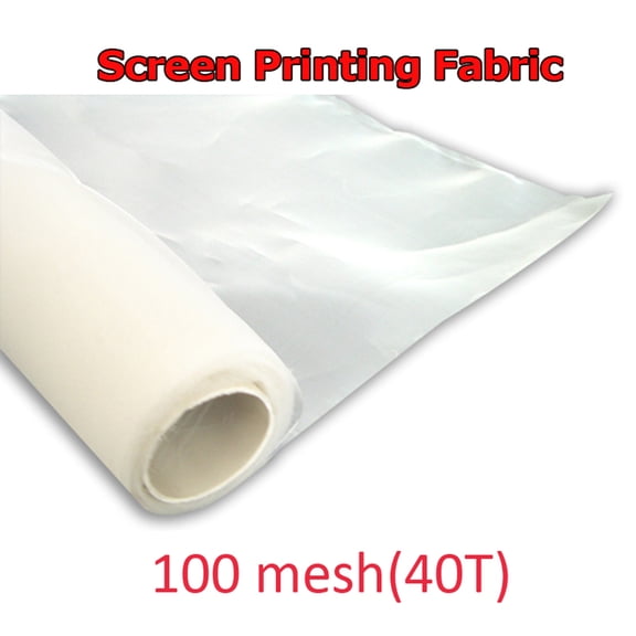 PreAsion Screen Mesh Fabric 3Yard 100 Mesh (40T) Silk Screen Printing Mesh White