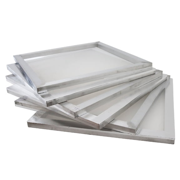 PreAsion Silk Screen Printing Frame 6PCS 10"*14" Stretched Aluminum Frame with 110 Mesh (43T) White
