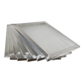 PreAsion Silk Screen Printing Frame 6PCS 12"*16" Stretched Aluminum Frame with 110 Mesh (43T) White
