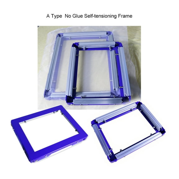 PreAsion Silk Screen Printing Mesh Frame Glue Free Stretch Screen Frame 7x9Inch